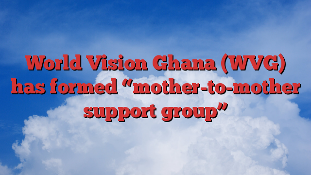 World Vision Ghana (WVG) has formed “mother-to-mother support group”